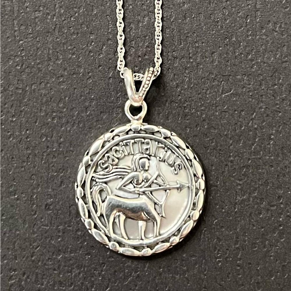 Sagittarius 925 silver necklace